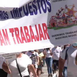 Feriantes de Andalucía se manifiestan: "No cuentan con nosotros"