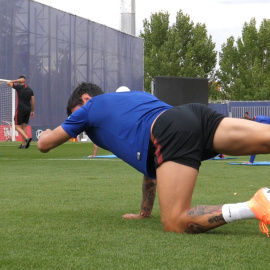 Entrenamiento realizado por el Atlético de Madrid
