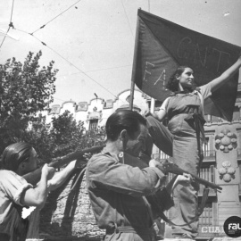 Fotografía: Encarnación Hernández Luna, capitana de la 9ª brigada de la 11ª División de Líster. -Centro Documental de la Memoria Histórica/CG FOTOGRAFÍAS C1547 EXP001 308A © MCD