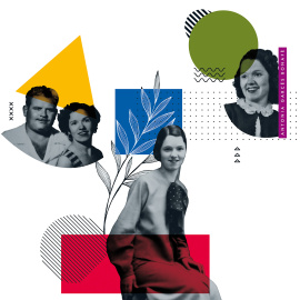 Ilustración de César Medina con imágenes cedidas por la familia. 