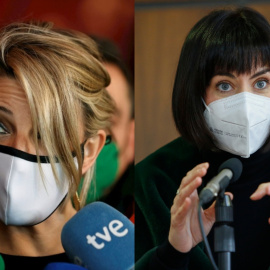 Las ministras Yolanda Díaz y Diana Morant.