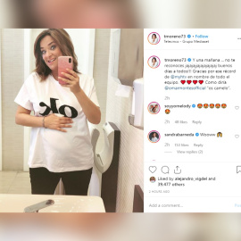 Toñi Moreno muestra, por primera vez, su tripa de embarazada