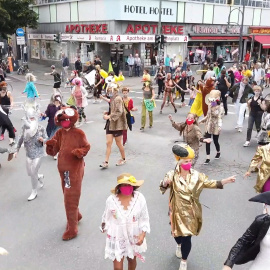 Manifestación en Berlín a favor de la protección del medio ambiente