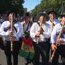 La comunidad boliviana celebra la Virgen de la Urkupiña en Madrid