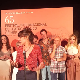 Belén Cuesta, feliz tras su debut en el Festival de Mérida con 'Metamorfosis'