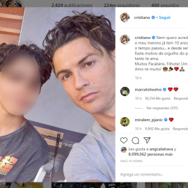 Las tiernas felicitaciones de Cristiano Ronaldo y Georgina a Cristiano Junior