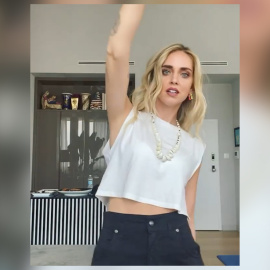 Chiara Ferragni ensaya una coreografía y disfruta del lago de Como