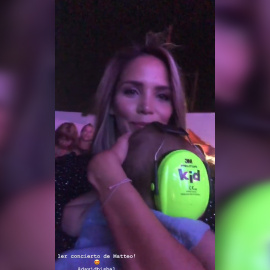 Matteo Bisbal, el espectador más especial del concierto del artista