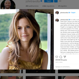Fallece la actriz Kelly Preston, mujer de John Travolta