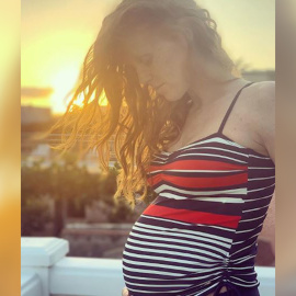 Maria Castro y su dulce espera tras 27 semanas