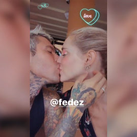 Las románticas dedicatorias de Chiara y Fedez en su primer aniversario