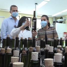 El vino y el Camino de Santiago marcan la visita de los Reyes a La Rioja