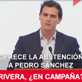 Rivera ofrece la abstención a Pedro Sánchez