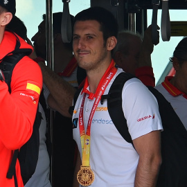 La selección española de baloncesto aterriza en Madrid