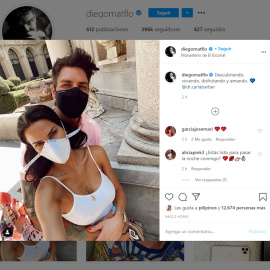 Diego Matamoros y Carla Barber pasan un domingo "a la madrileña"