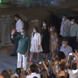 Los Reyes y sus hijas acuden a inauguración del Festival de Mérida