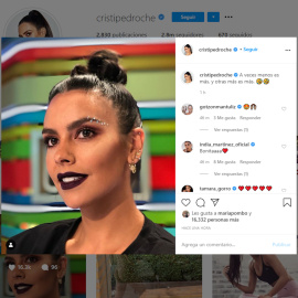 Cristina Pedroche luce un maquillaje en el que "más es más"