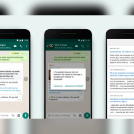 WhatsApp añade búsquedas en Internet para evitar fake news