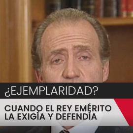 Juan Carlos I:  "La justicia es igual para todos"