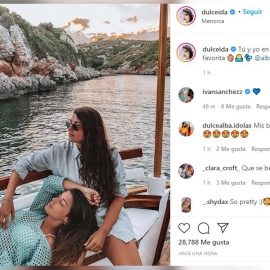 Dulceida disfruta de su isla favorita con Alba Paul
