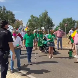 Concentración de agricultores en Mérida por los bajos precios