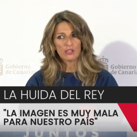 Yolanda Díaz:  "La imagen es muy mala para nuestro país"