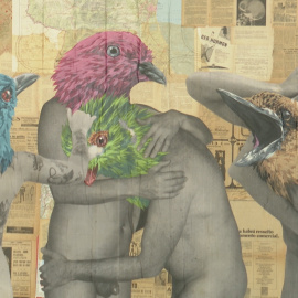 El MuVIM acoge en su muro la nueva obra de Vinz Feel Free, 'El Reencuentro'