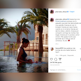 Pilar Rubio da las gracias a su hijo, Máximo Adriano, por aparecer en su vida