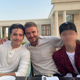David Beckham presume de chicos en la foto más familiar del día