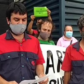 Trabajadores de USOA se concentran por la muerte de un compañero en accidente laboral