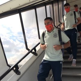 La Selección española llega a Stuttgart para el partido ante Alemania