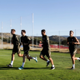 Entrenamiento del Atlético de Madrid en los Ángeles de San Rafael
