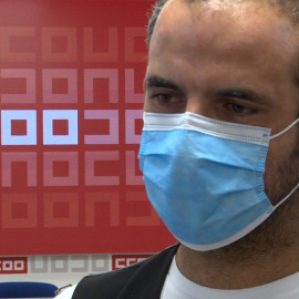 El responsable de Juventud y Nuevas realidades de CCOO, Carlos Gutiérrez