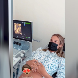 María Pombo luce emocionada al ver a Martín en una nueva ecografía