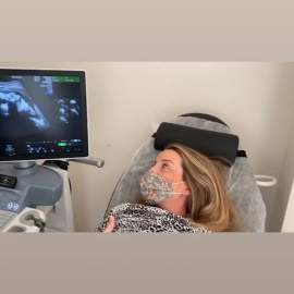 Marta Castro, emocionada tras ver la última ecografía de su bebé