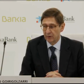 Goirigolzarri defiende de decisión "correcta" ayudas públicas a Bankia
