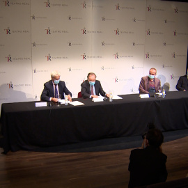 Rueda de prensa del Teatro Real en Madrid