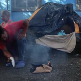 Migrantes venezolanos acampan en países centroamericanos con la esperanza de llegar a EEUU