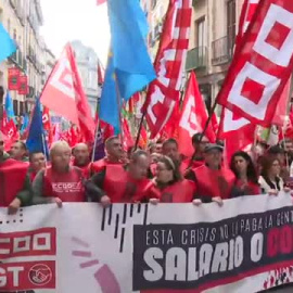 Los sindicatos se manifiestan para que las subidas salariales tengan en cuenta la inflación