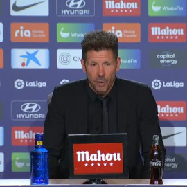 Simeone: "Soy un agradecido al aficionado del Atlético de Madrid de por vida"