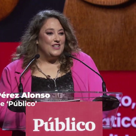 Virginia Pérez Alonso, en la gala del 15º aniversario de 'Público': "Tenemos el compromiso firme de seguir siendo incómodos"