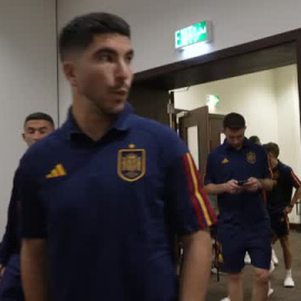 Sesión de video horas antes del debut de España en el Mundial