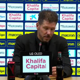 Simeone: "Parece que todo va a terminar mañana pero queda mucha Liga y entrar en la Europa League"