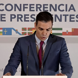 Pedro Sánchez en la XXV Conferencia de Presidentes, a 22 de diciembre de 2021.