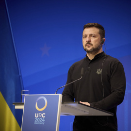 El presidente de Ucrania, Volodímir Zelenski, a 11 de junio de 2024.