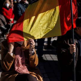 Franquistas en Plaza de Oriente