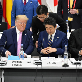  El Presidente estadounidense Donald Trump y el Presidente chino Xi Jinping en la Cumbre del G20 de 2019. Europa Press.