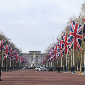 Vista del Palacio de Buckingham .- EFE