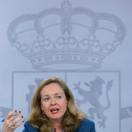 11/02/2020.- La vicepresidenta tercera y ministra de Asuntos Económicos y Transformación Digital del Gobierno, Nadia Calviño. EFE/Juan Carlos Hidalgo