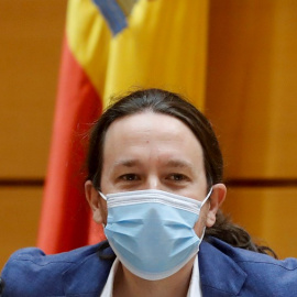 17/05/2020.- El vicepresidente segundo del Gobierno y ministro de Derechos Sociales y Agenda 2030, Pablo Iglesias, en el Congreso.
